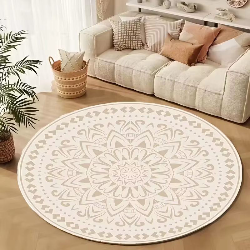 Tapis circulaire de Style bohème, tapis d'intérieur pour chambres à coucher, tapis de sol circulaire
