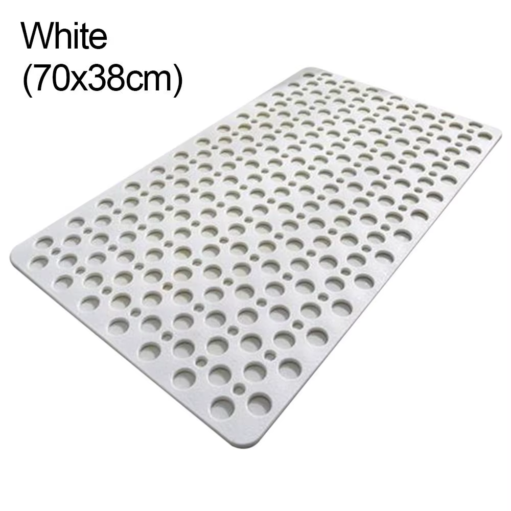 Grand tapis de douche en TPE Extra poreux, baignoire antidérapante, forte aspiration, Anti-moisissur