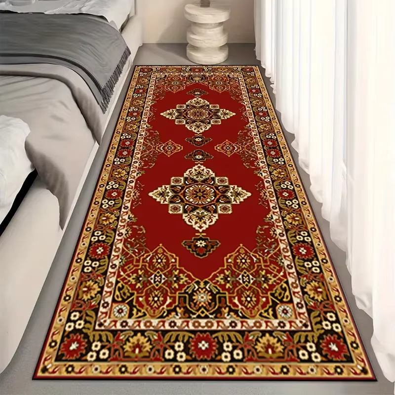 VIKAMA – tapis de Style persan Vintage, résistant aux taches et antidérapant, pour entrée et chevet 