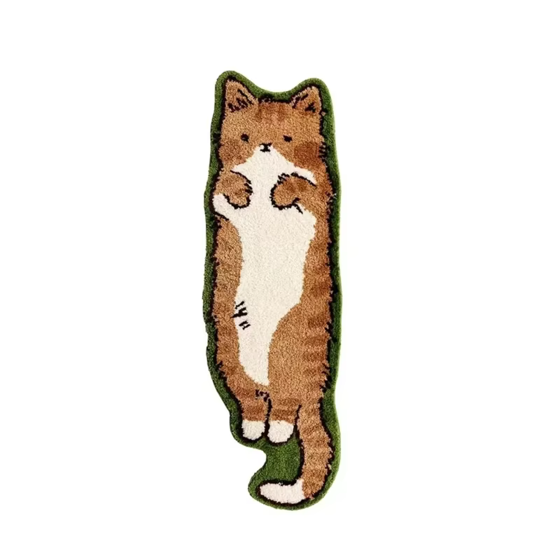 Tapis de sol Long antidérapant, moelleux et doux, pour chambre à coucher, chevet, dessin animé nordi