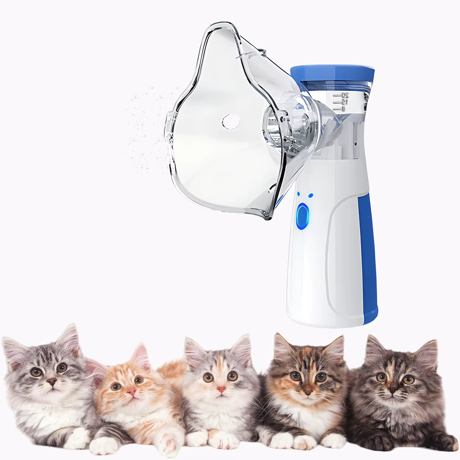 Chambre d'aérosol vétérinaire pour animaux, dispositifs d'inhalation pour l'asthme des animaux de co