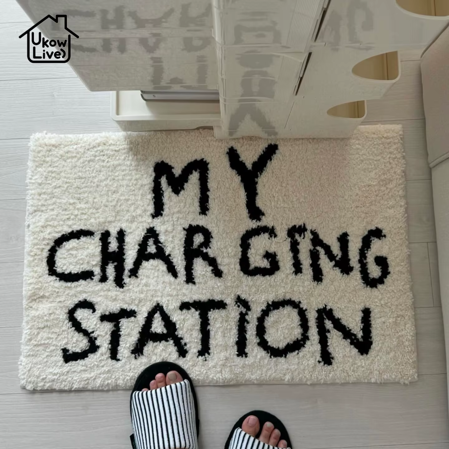 VIKAMA – tapis coréen Simple anglais, décoration de la maison, offrant une chaleur et un antidérapan