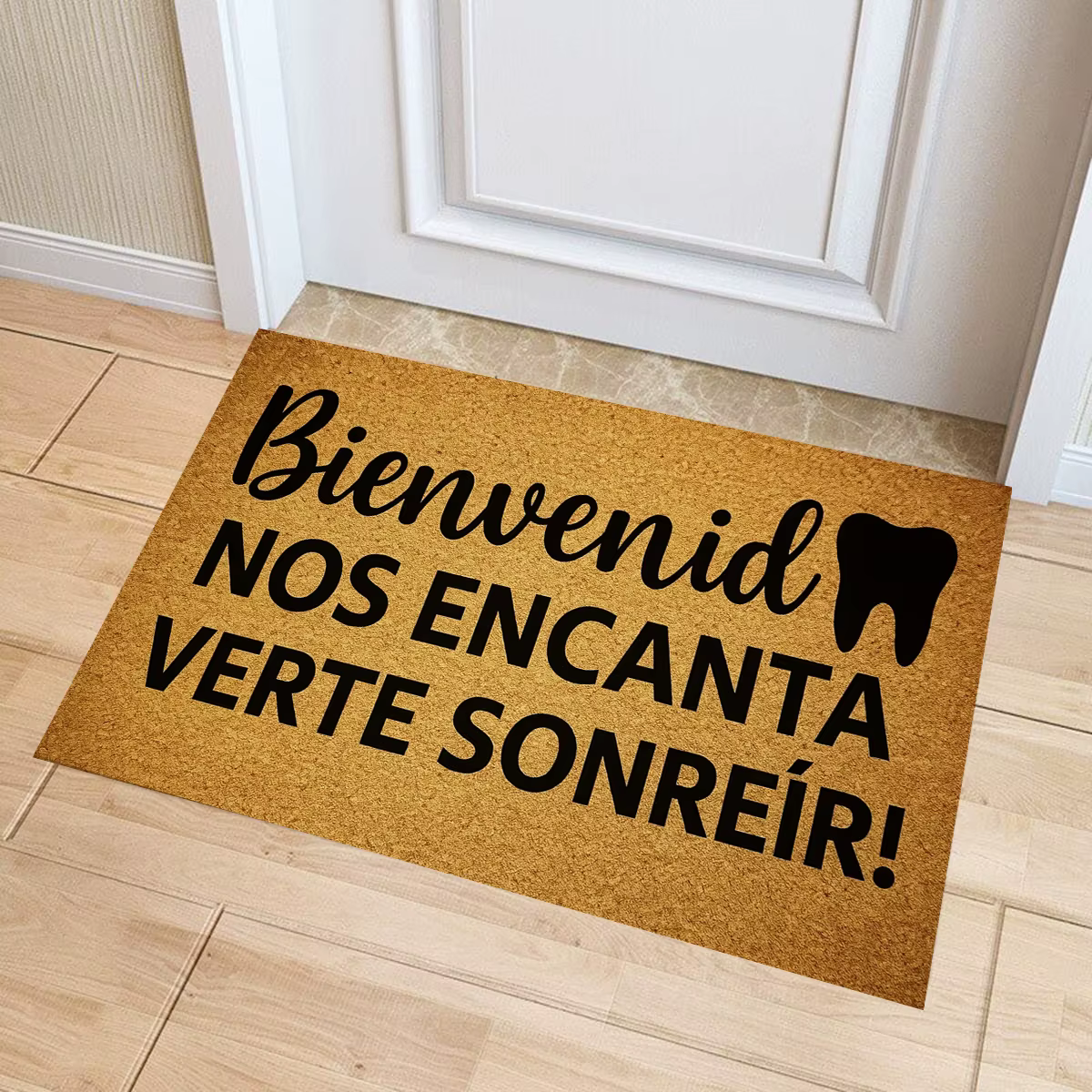 Bienvenidos Nos Encanta Verte Sonreir espagnol en caoutchouc salle de bain cuisine tapis jardin Gara