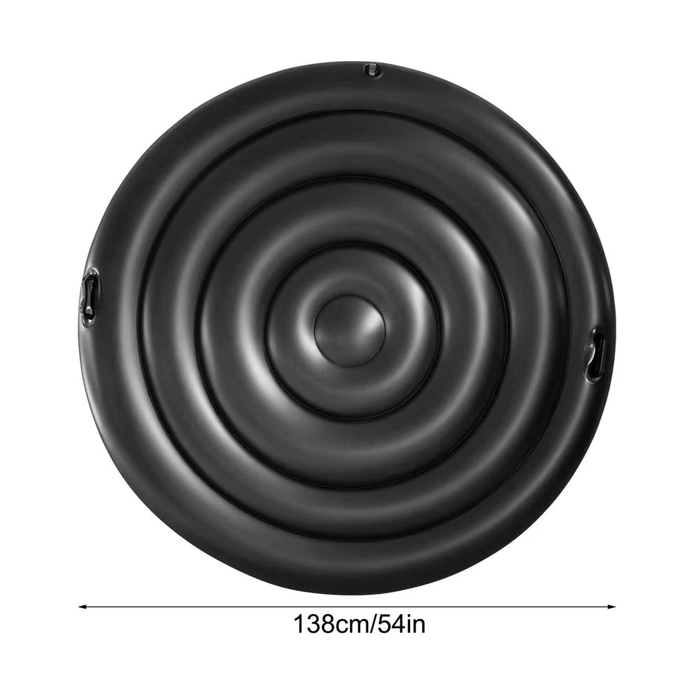 Couverture gonflable pour spa, couvercle rond de protection économe en énergie avec poignées, protec