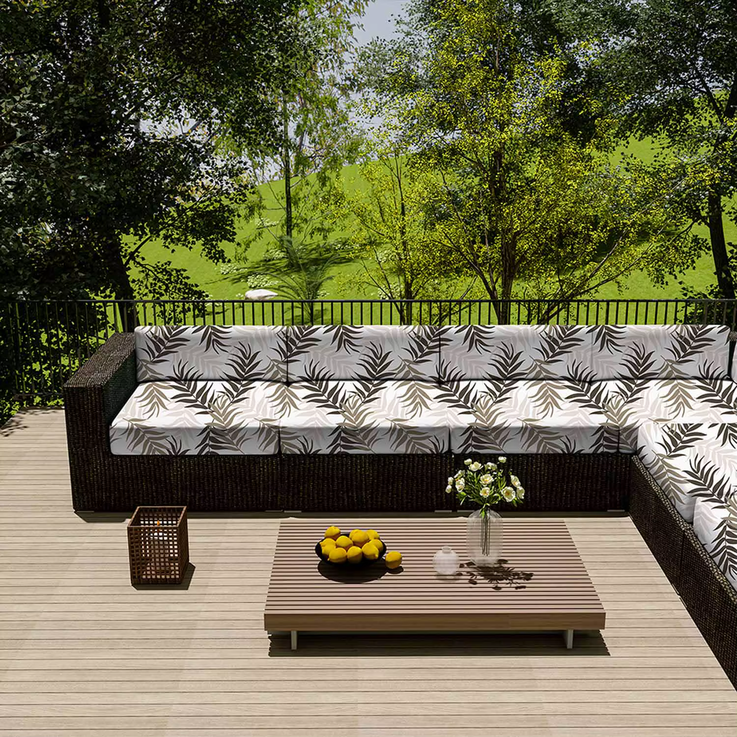 Housse de coussin Oxford imperméable, 100%, pour jardin extérieur, canapé, Camping, chaise en rotin,