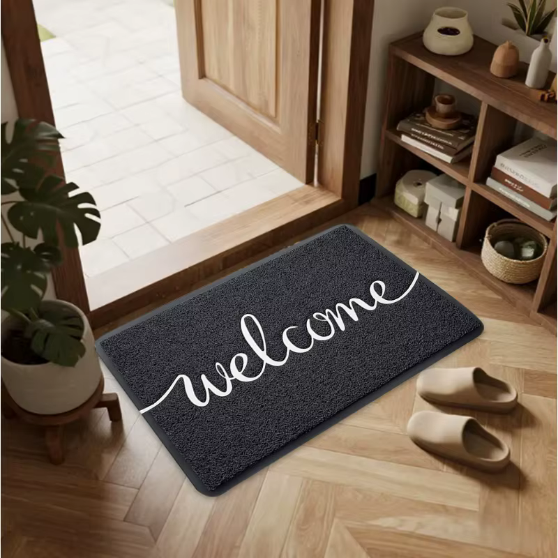 Tapis d'Entrée Antidérapant Tapis de Porte Style Rétro Décoration Intérieure Extérieure Utilisation