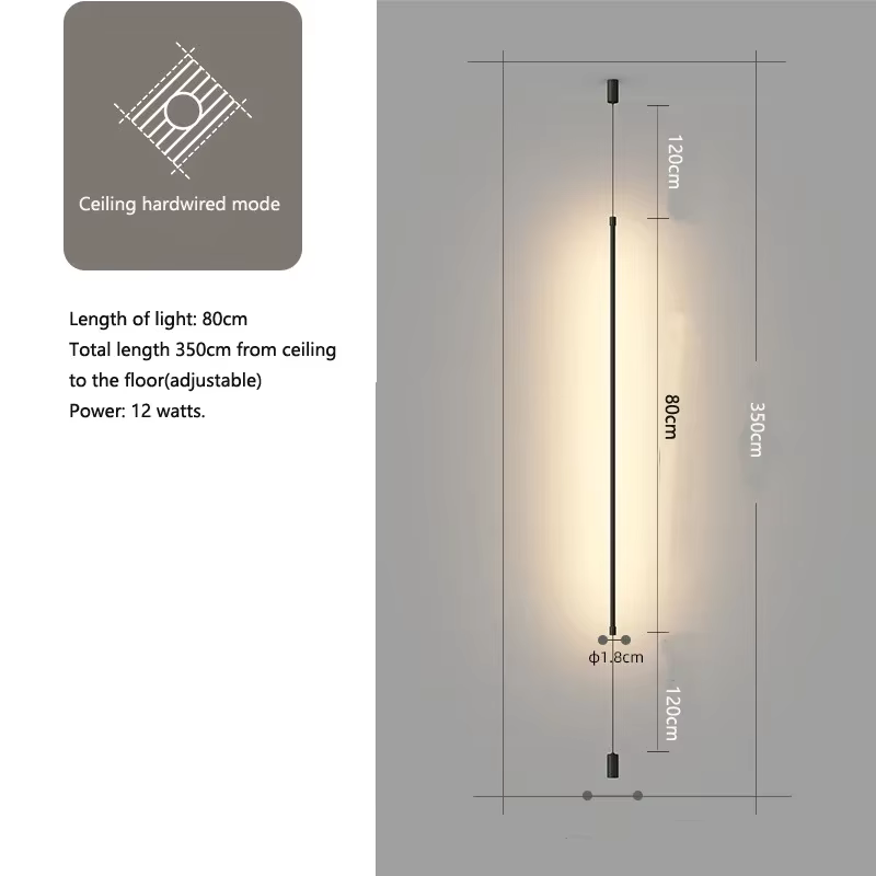 Lampadaire LED Slim Line, Suspension, Salon, Chambre