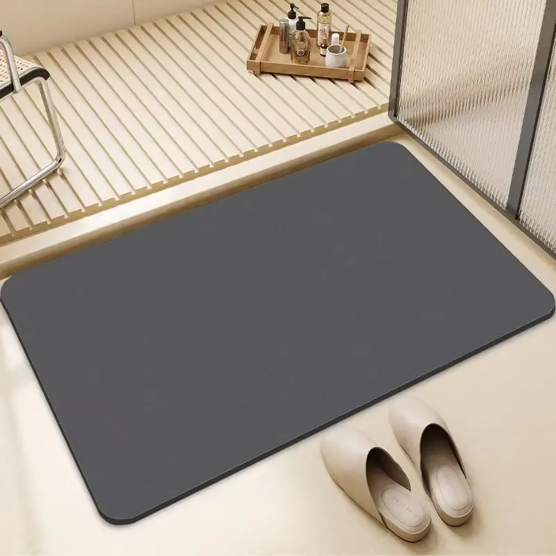Tapis en boue de diatomée VIKAMA, style minimaliste, couleur unie, pour la maison et la salle de bai