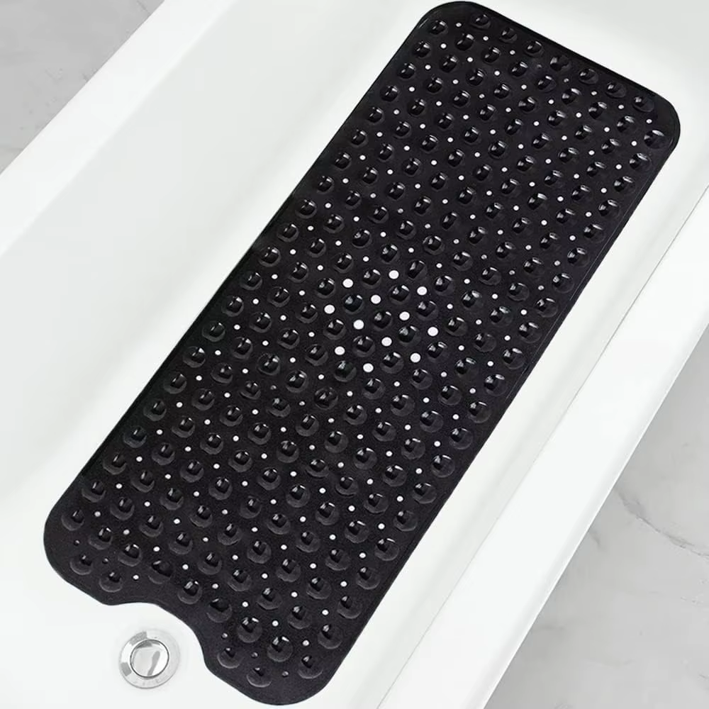 Tapis de bain Extra Long 40x100cm / 40x16 pouces, 1 pièce, tapis de baignoire antidérapant avec vent