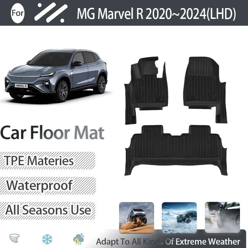 Polymères de sol de voiture pour Rising MG Marvel R, 2020, 2021, 2022, 2023, 2024, D343, tapis de pi
