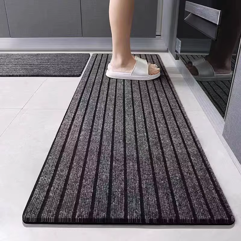 Tapis de cuisine antidérapant, coupe libre, bricolage, absorbe l'huile, paillasson de cuisine, Long 