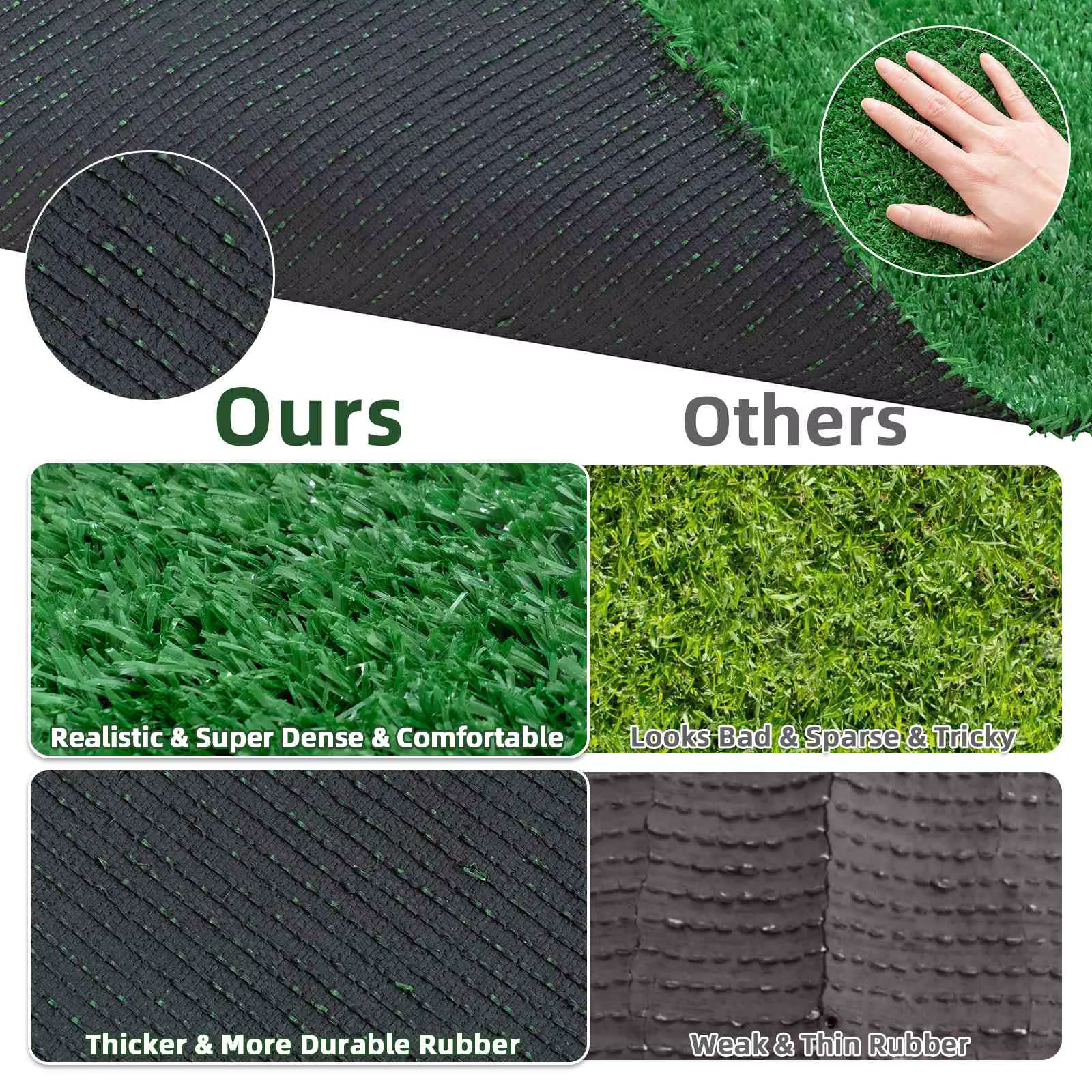 Gazon Élde simulation de prairie, mousse de pelouse, faux polymère vert, tapis de bricolage, micro p