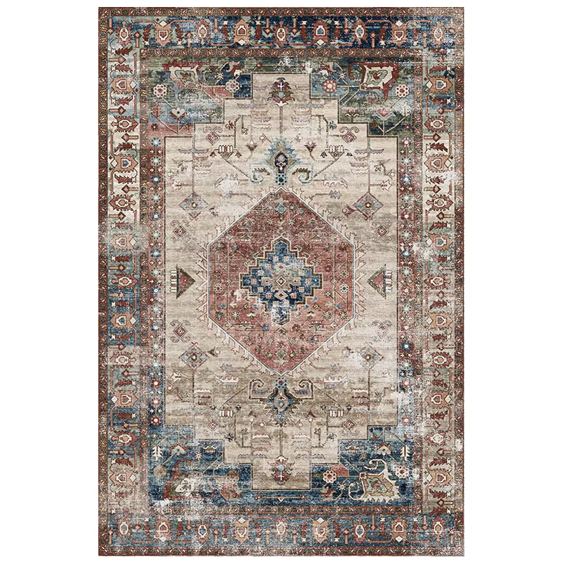 Tapis de Style rétro américain pour chambre à coucher, grande surface, décoration de salon, antidéra