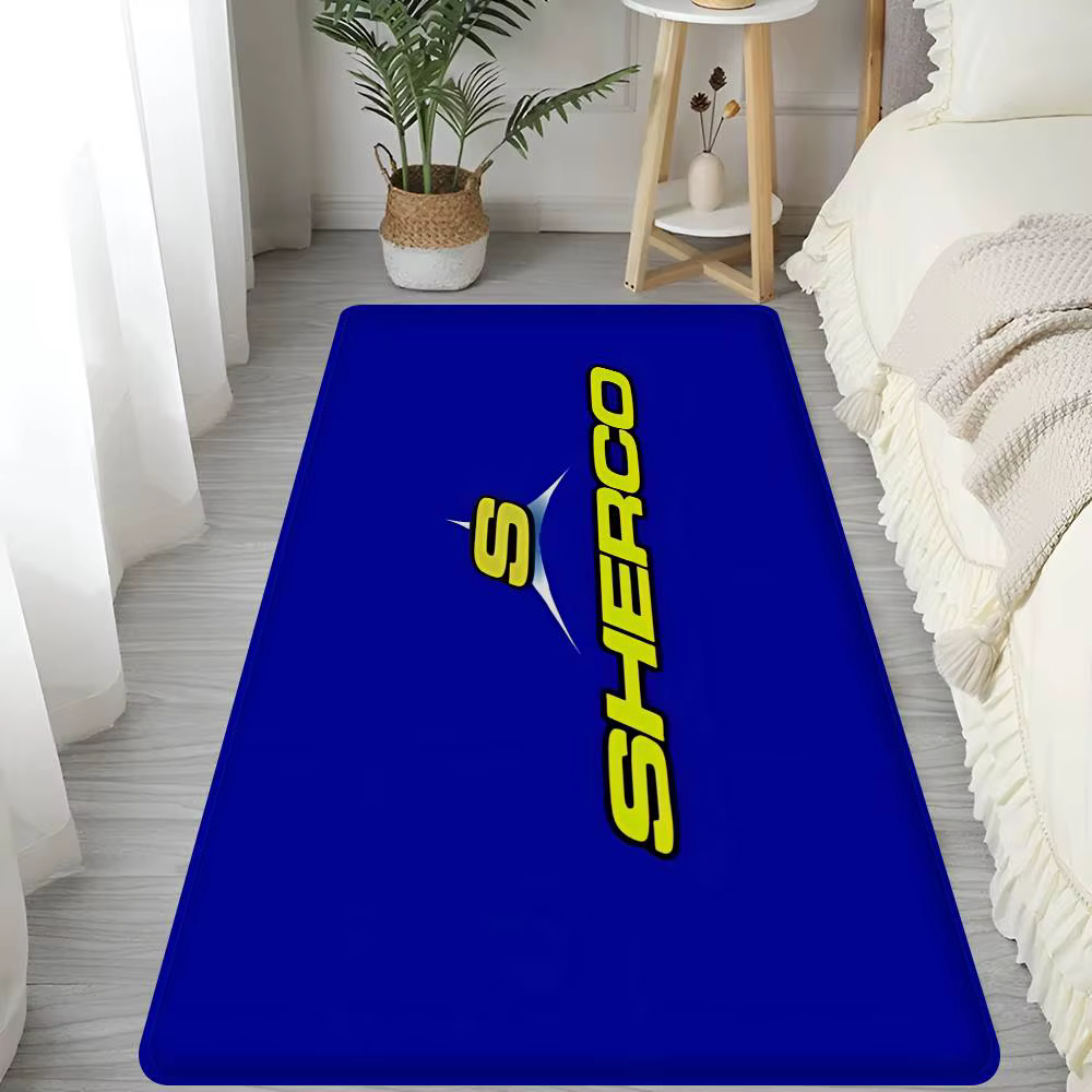 Tapis de sol avec logo S-Sherco, rétro, plusieurs choix, pour salon, cuisine, antidérapant, décorati