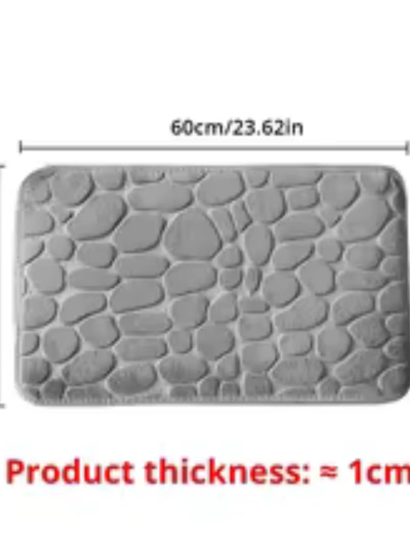 Tapis en velours gaufré à mémoire de forme, antidérapant, pour salle de bain, salon, tapis de sol en