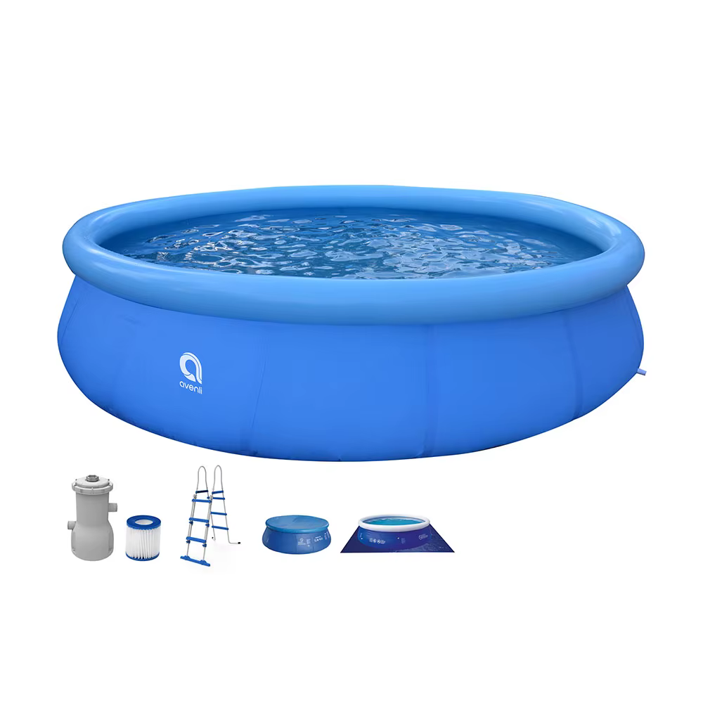 Piscine gonflable 15' x 36' (4,5m x 90cm), piscine hors sol, matériau PVC LamTech, grande piscine fa