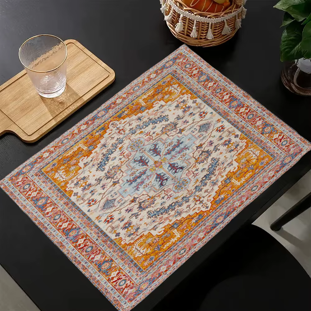 Tapis de Table à motif bohème, décoration de cuisine, napperon pour mariage, accessoires de salle à