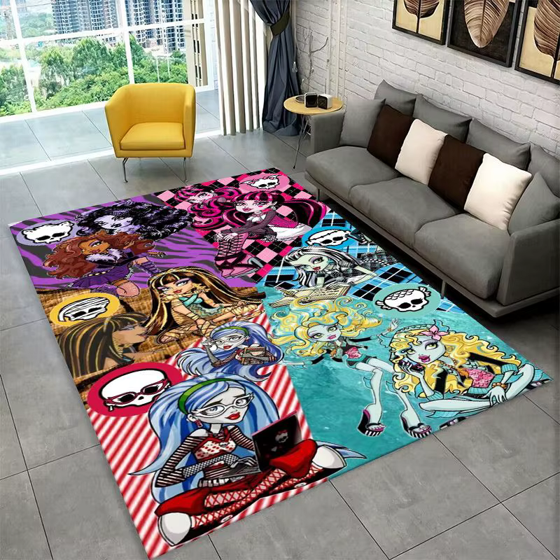 Tapis antidérapant pour salon, chambre à coucher, salle de jeux, tapis de sol doux, décoration de la