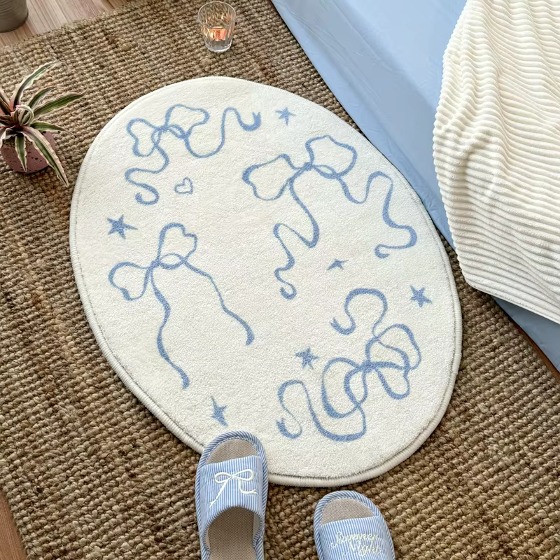 VIKAMA coréen maison tapis salle de bain Imitation cachemire fil Super fin absorbant anti-dérapant e