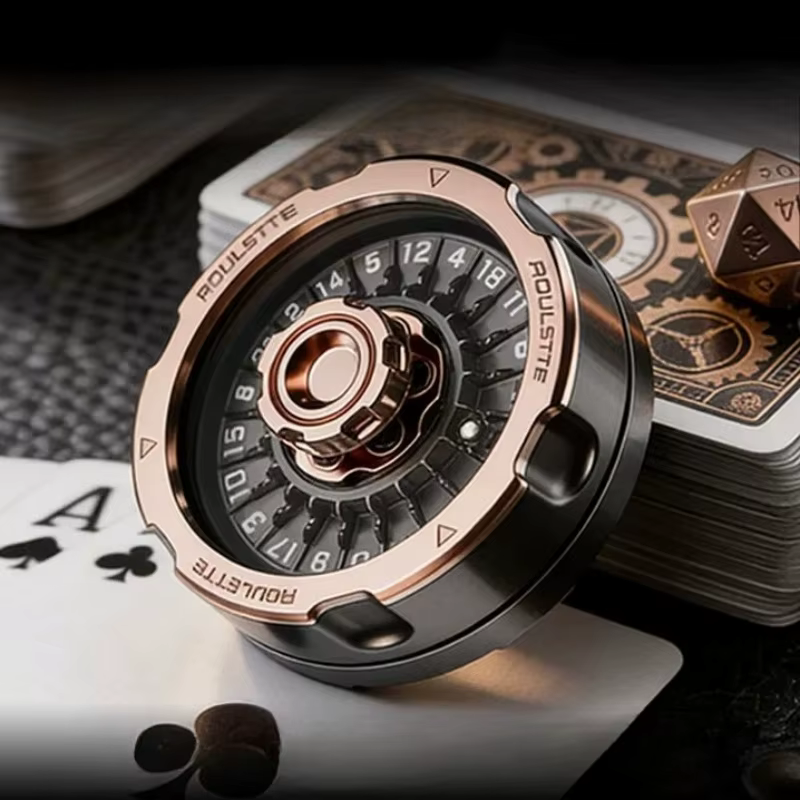 Roulette mécanique rotative, Fidget Spinner, Jeu de dés de décision, Spinner manuel en métal, EDC, A
