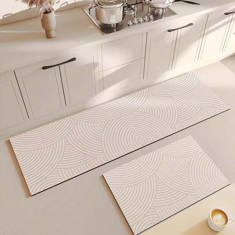 Tapis de sol de cuisine en Pvc, imperméable, en vinyle, Long, résistant à l'huile, antidérapant, pou