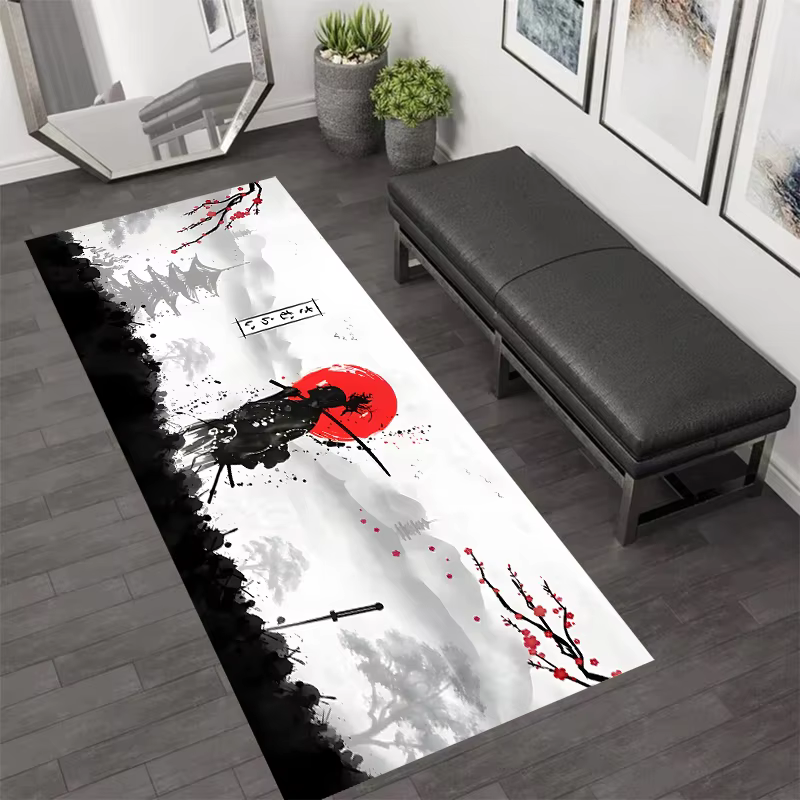 Tapis de sol japonais Ninja Warrior, décoration d'intérieur, thème anime, tapis de sol pour salon, c