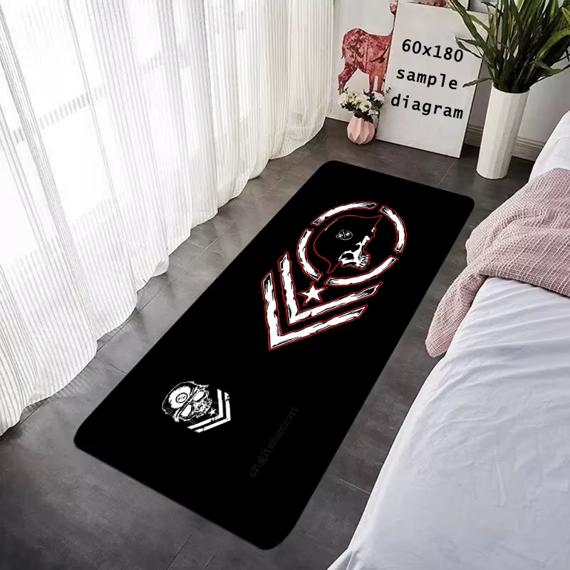 Paillasson d'entrée de maison, tapis de couloir en métal Mulisha, tapis de salon, de salle de bain,