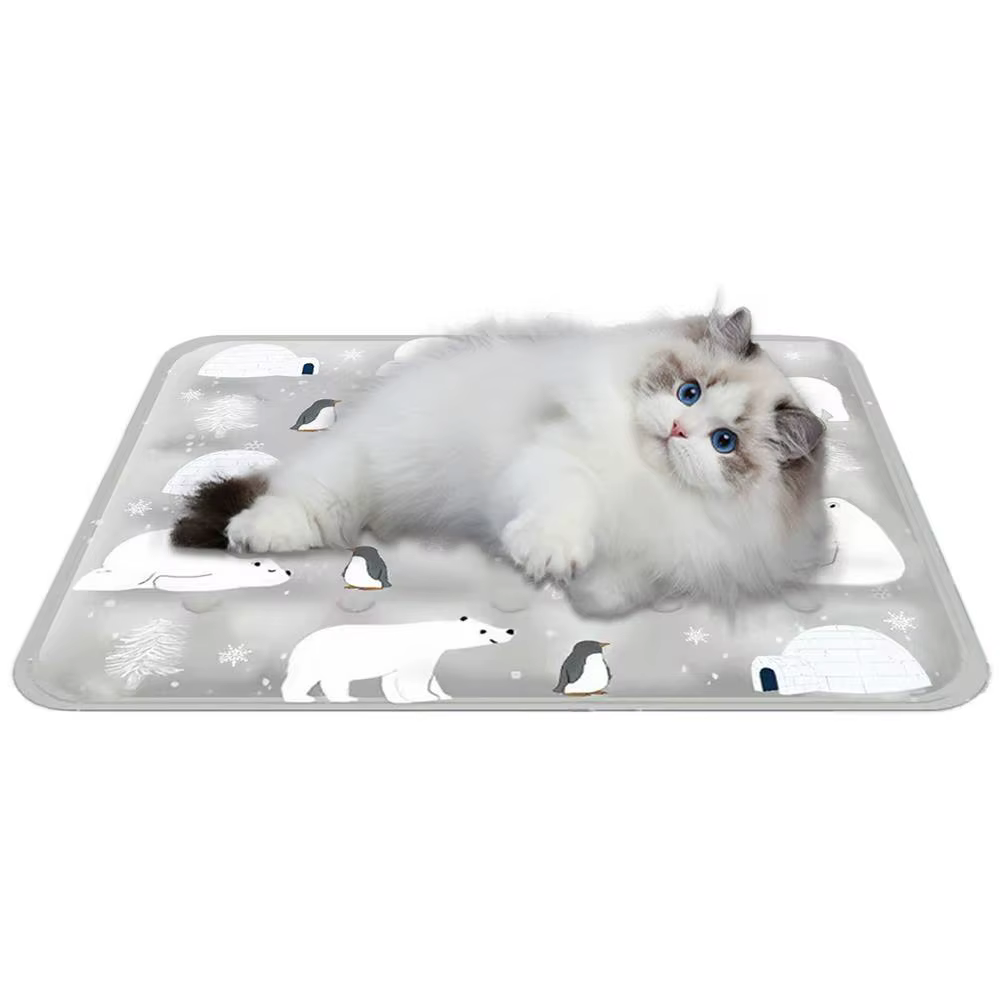 Tapis de refroidissement pour chien, 16x20 pouces, tapis de sommeil auto-refroidissant pour animaux