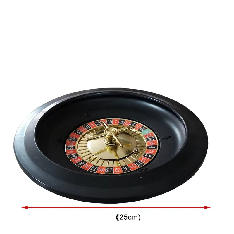 Jeu de jeux de plateau tournant en plastique, roue russe de 10 pouces, outil de Roulette de Casino a
