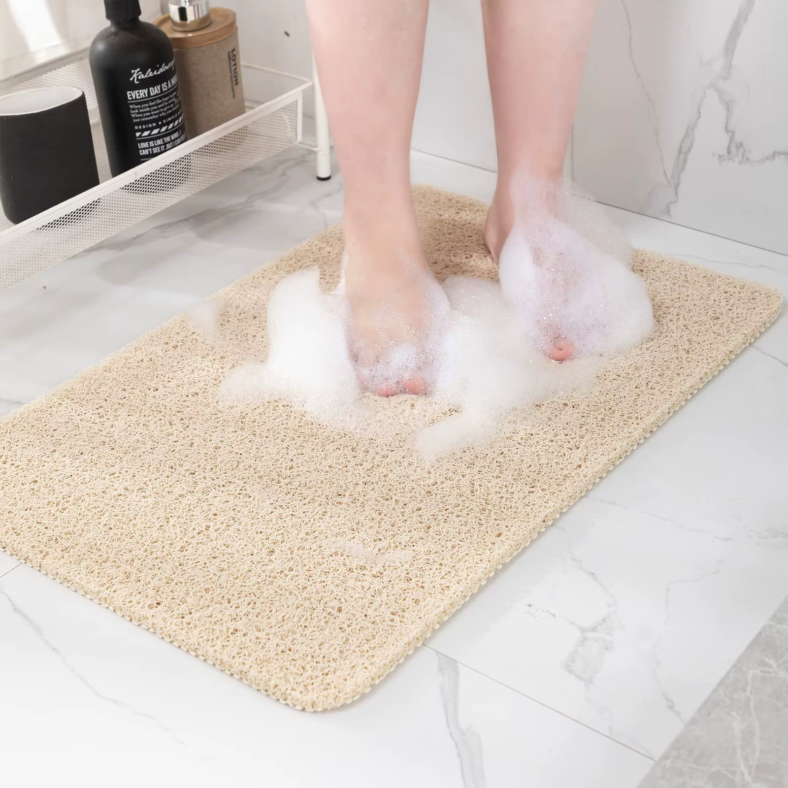 Tapis de bain antidérapant 40x60cm/50x80cm, tapis de douche Super confortable, tapis de bain antidér