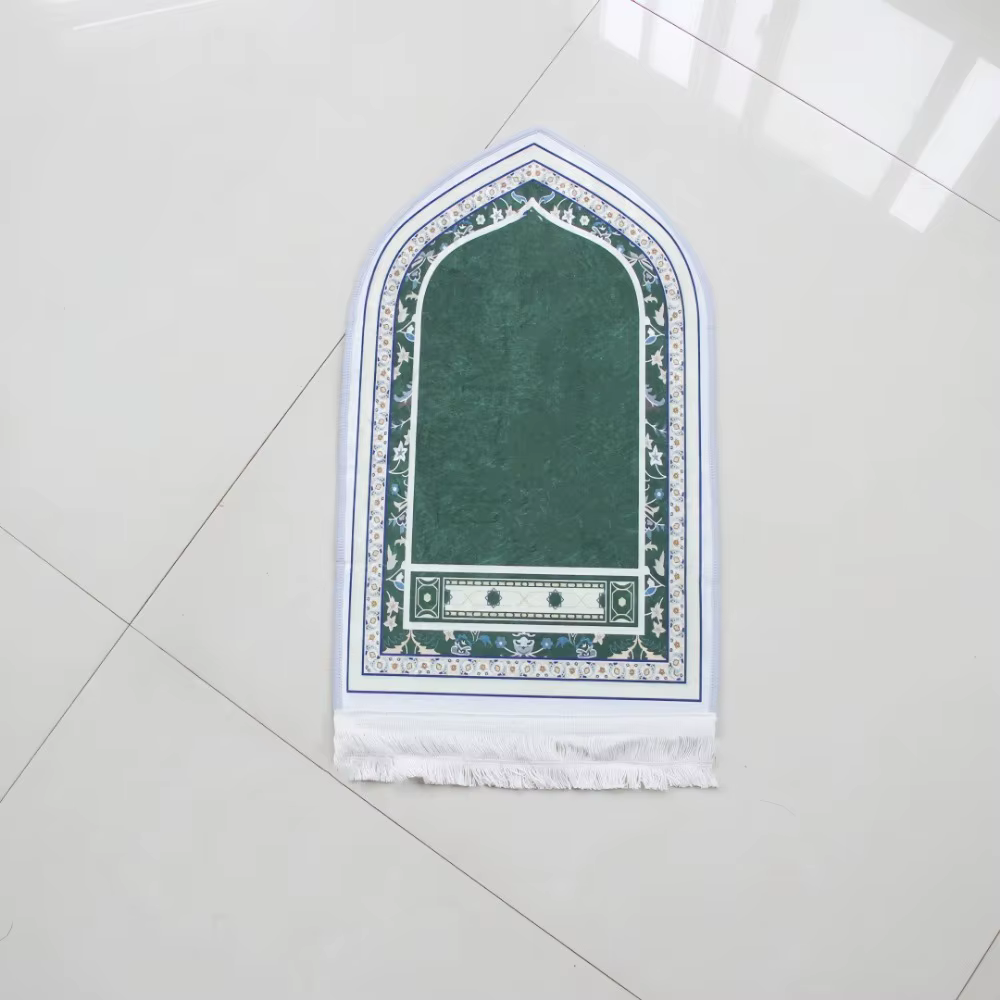 Tapis de prière épais rétro, tapis de prière antidérapant de voyage, tapis de prière doux irrégulier