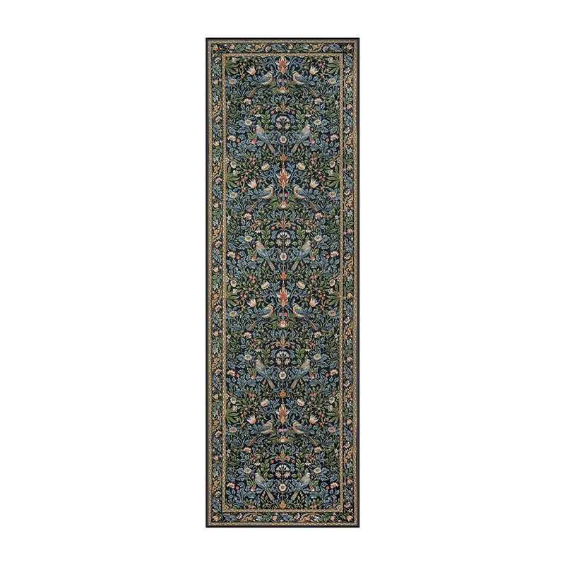 Tapis de couloir, Long tapis de sol, lavable en Machine, antidérapant, pour chambre à coucher, cheve