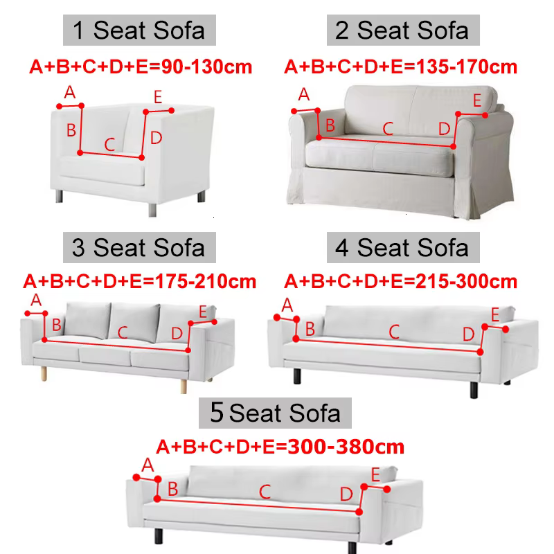 Housse de canapé élastique pour salon maison Jacquard housse extensible housses de canapé d'angle 1/