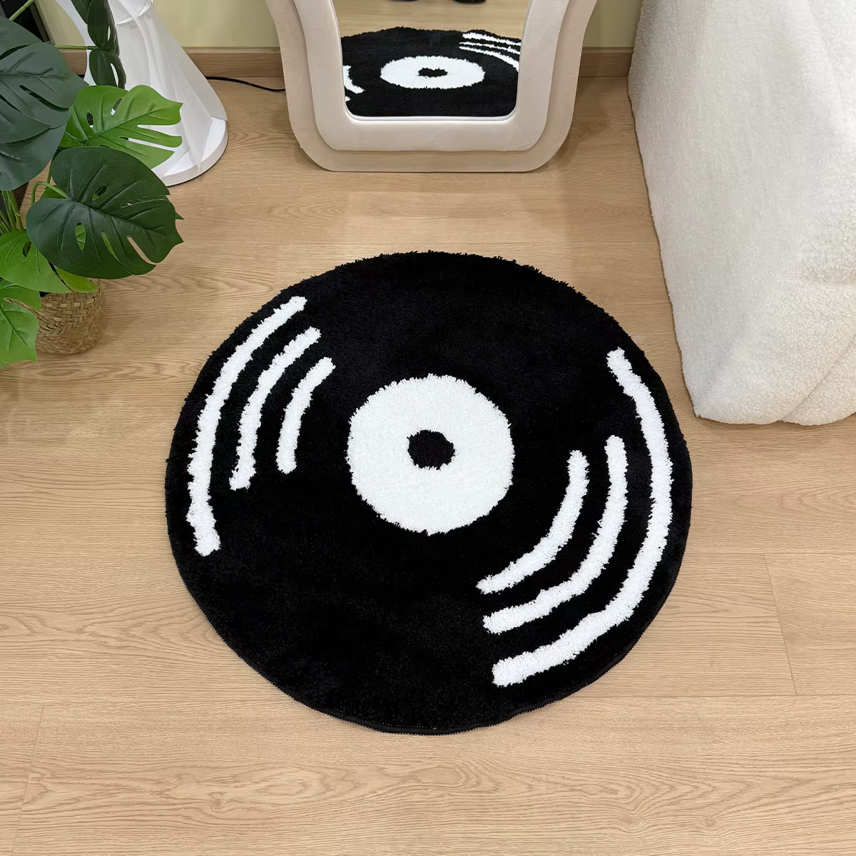 Tapis touffeté en vinyle créatif, décoration intérieure esthétique pour la maison, cadeaux d'hallowe