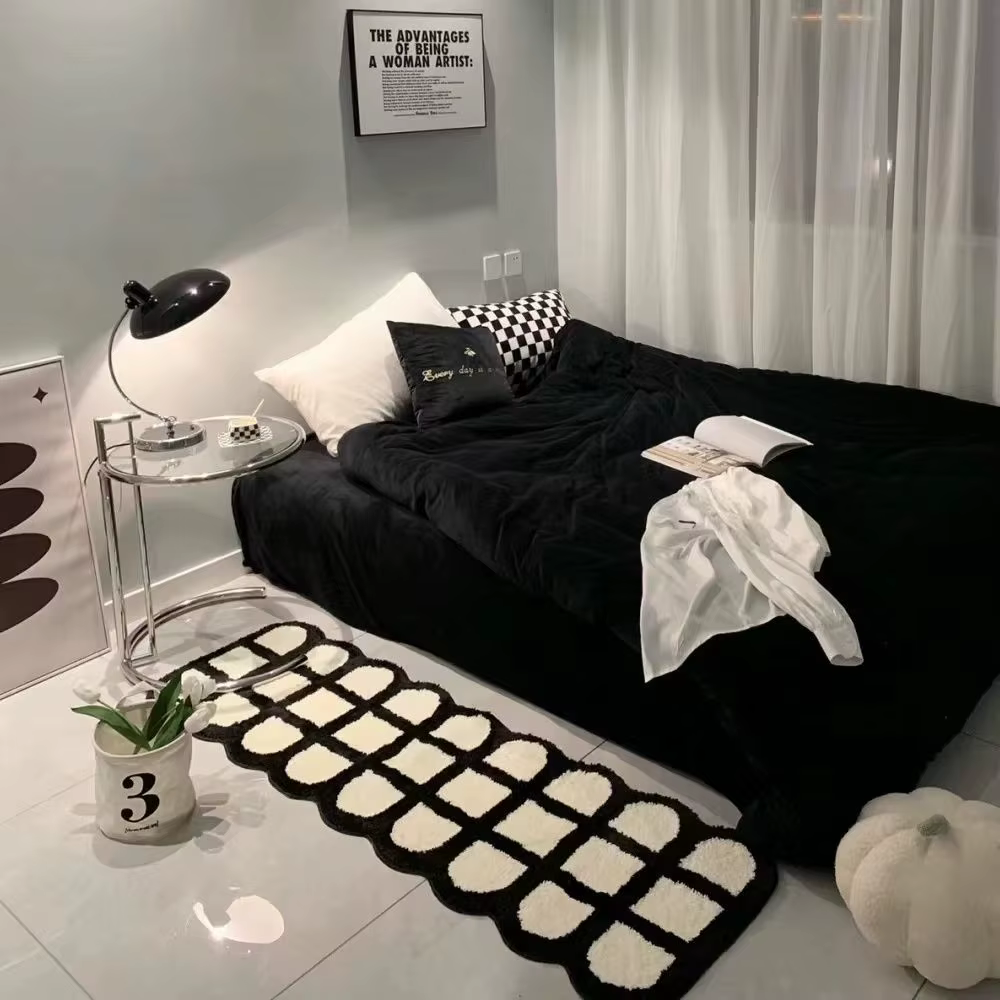 Tapis en cachemire pour décoration de chambre à coucher, bande de Maison, tapis de pied de chevet, m