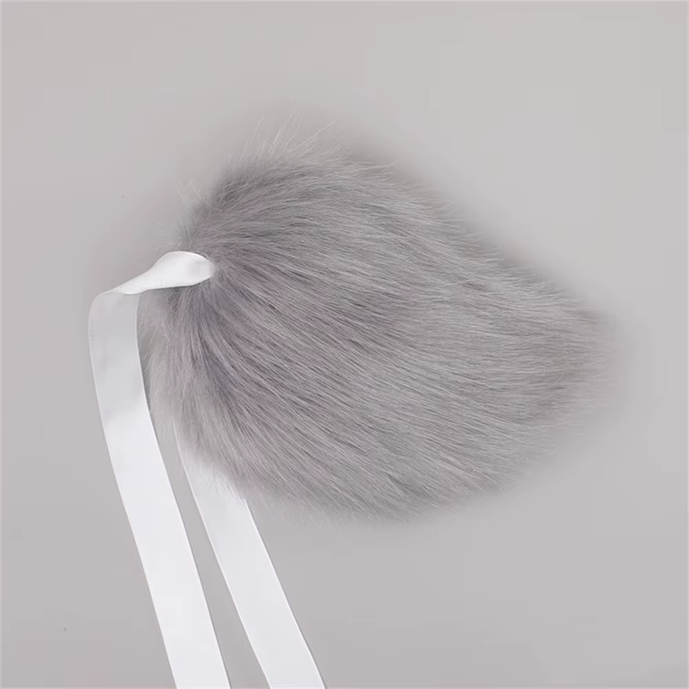 Queue de lapin en peluche Kawaii, 7 couleurs, queue de dessin animé rose, accessoires de Costume de