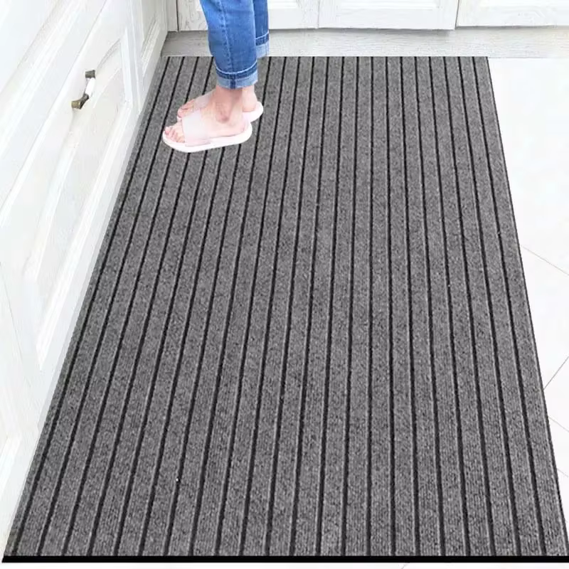 Tapis de cuisine antidérapant absorbant l'eau, tapis de pied pour couloir, tapis de sol rayé, tapis 