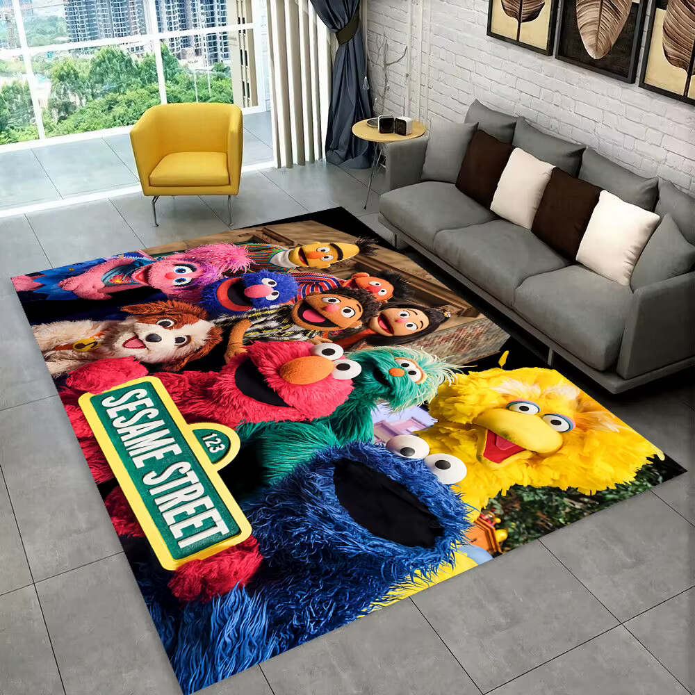 S-sésame Street TV tapis de dessin animé mignon pour chambre salon canapé paillasson de maison décor