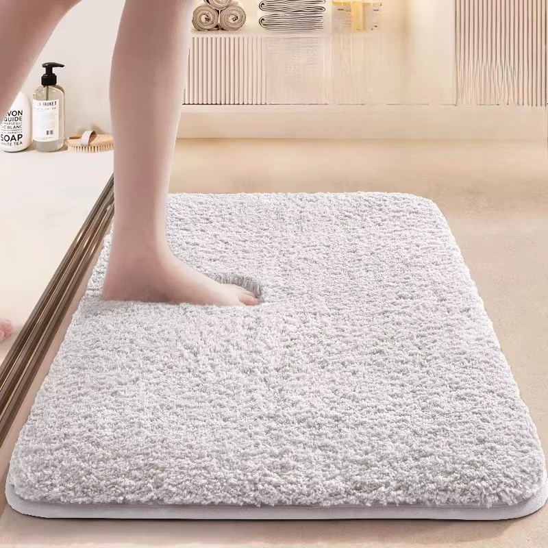Tapis absorbant de salle de bain-tapis de sol antidérapant pour entrée de toilette, tapis de porte a