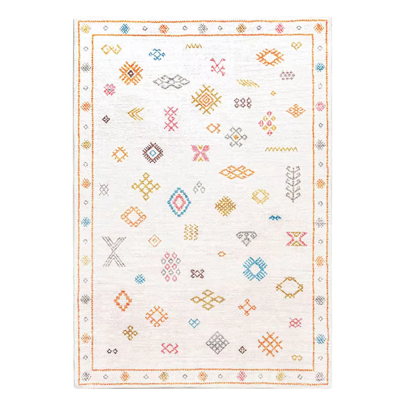 Tapis de Style marocain pour salon et chambre à coucher, en peluche, épais, doux, pour la maison