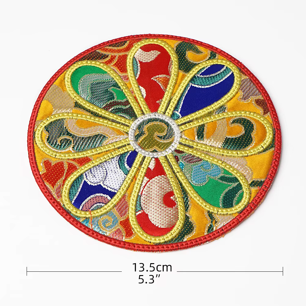 Tapis de Table décoration de la maison broderie bouddhiste tibétain Tangka tissé isolation thermique