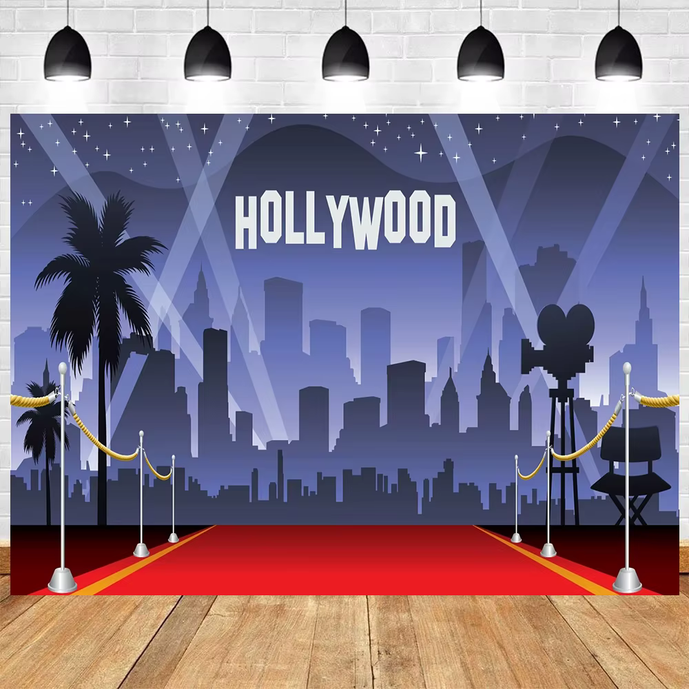Cinéma Film nuit thème photographie Hollywood tapis rouge Film événement étoile toile de fond adulte