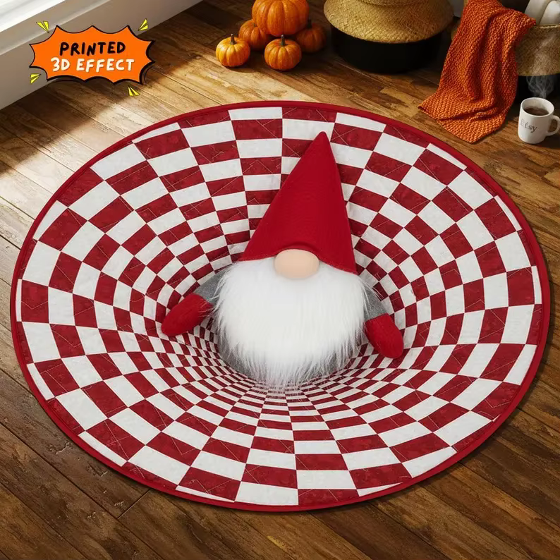 Tapis imprimé bonhomme de neige en pain d'épice de noël, tapis de bienvenue, décoration de maison de