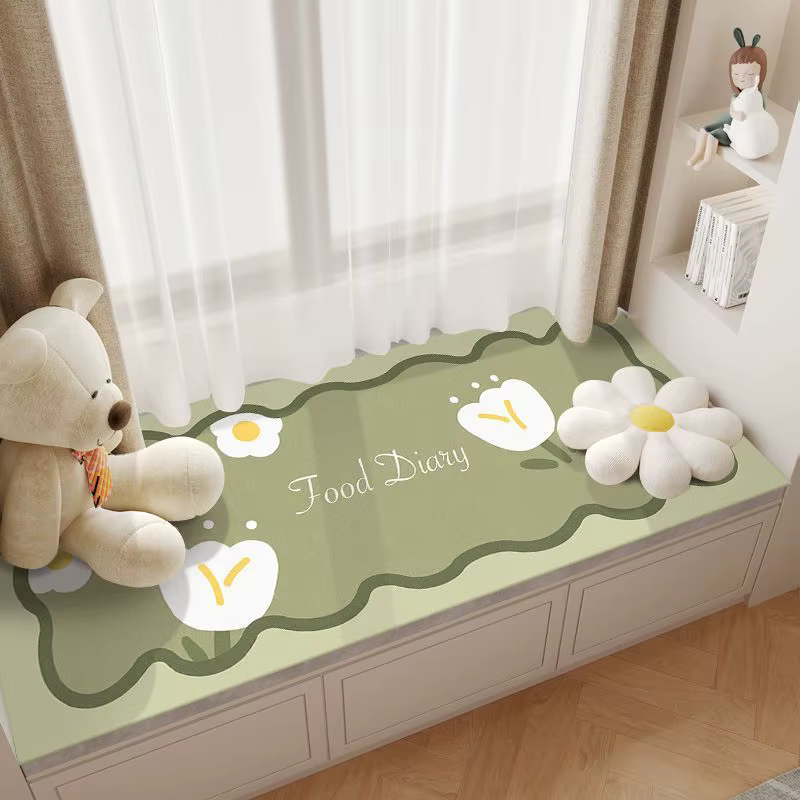 Tapis de baie vitrée de chambre à coucher doux, bande de balcon universelle de saison, protection so