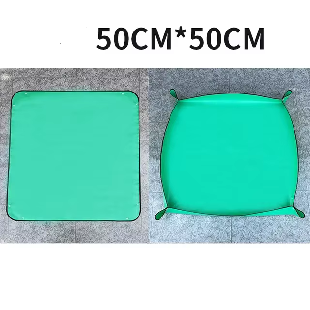 Tapis de jardinage pliable et réutilisable, 100x100cm, tapis imperméables pour repiquage de plantes,