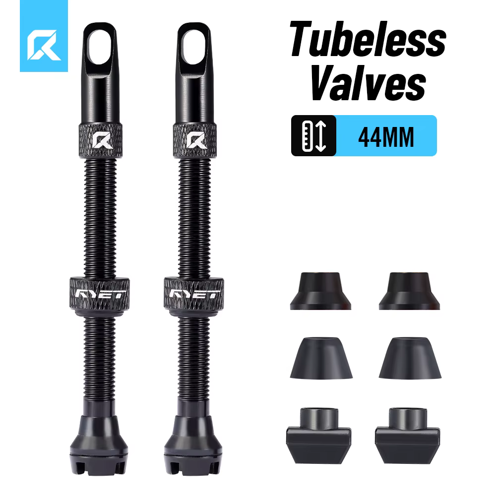 Vannes Tubeless RYET Presta 44/60/70/80mm vannes de vélo Tubeless pour route/vtt, aluminium CNC, noy