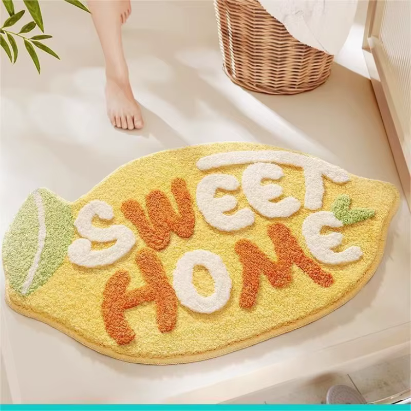Tapis de sol de salle de bain, tapis de chambre à coucher, tapis de sol de maison, tapis de porte, t