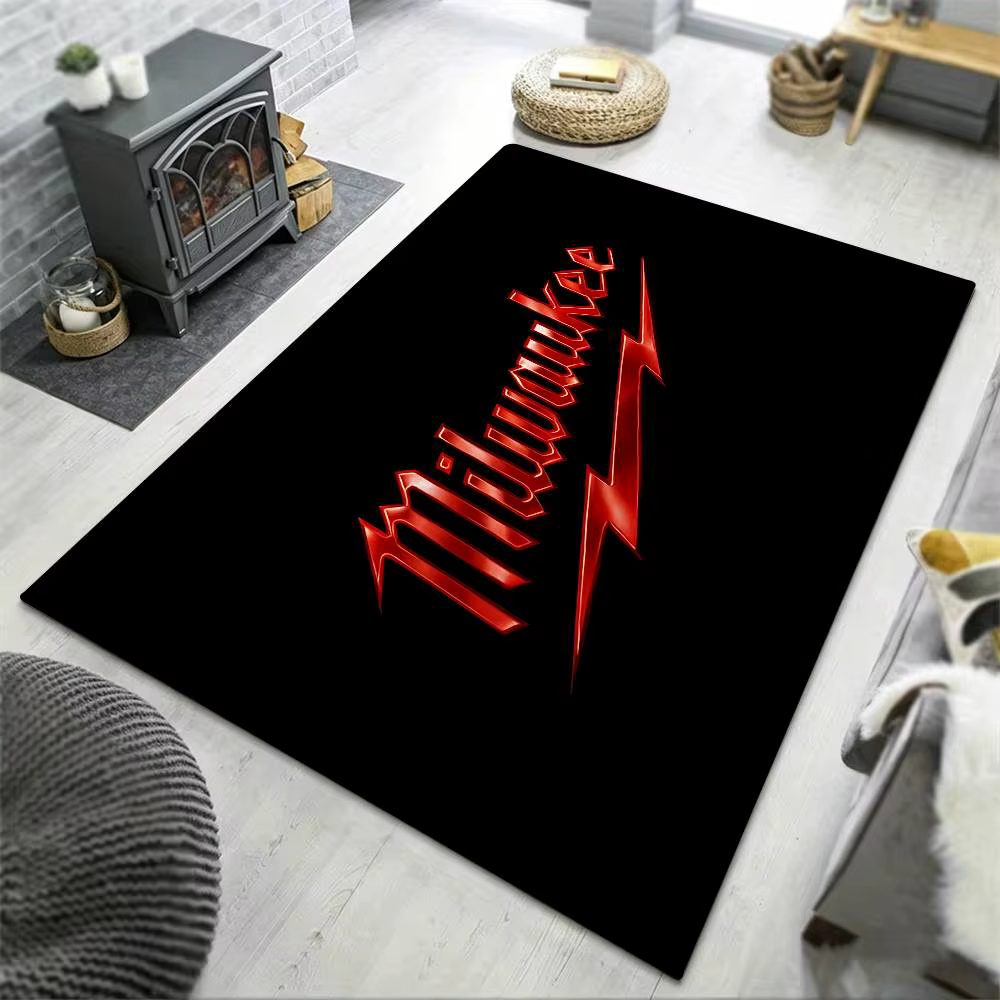 Tapis de sol M-Milwaukees pour salon, tapis de bienvenue pour chambre à coucher, tapis d'extérieur