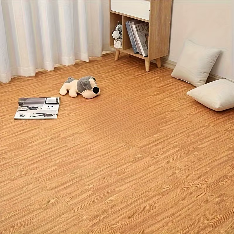 Tapis de sol imbriqué en mousse de Grain de bois, matériau EVA épais Anti-chute, imperméable et anti