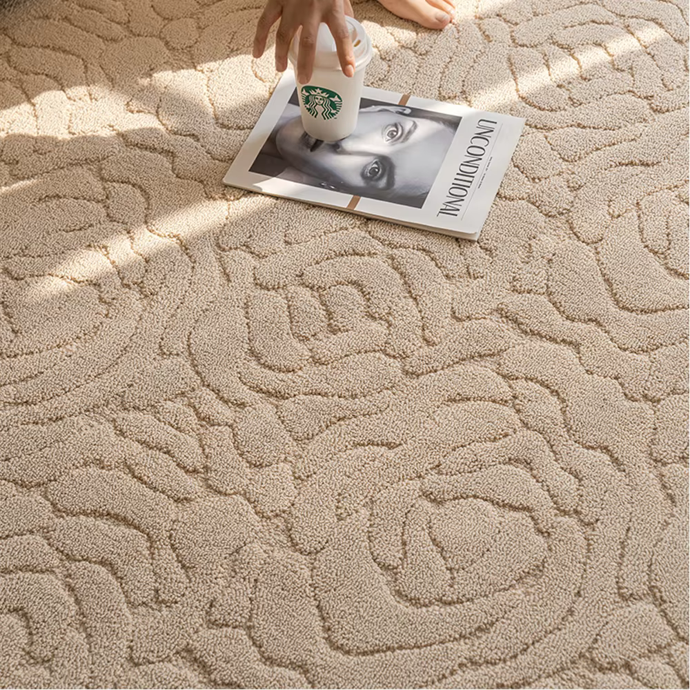 Tapis de Sol en Peluche Doux et Confortable pour la Maison, Décoration d'Nikpour Salon, Lit, Bébé, S